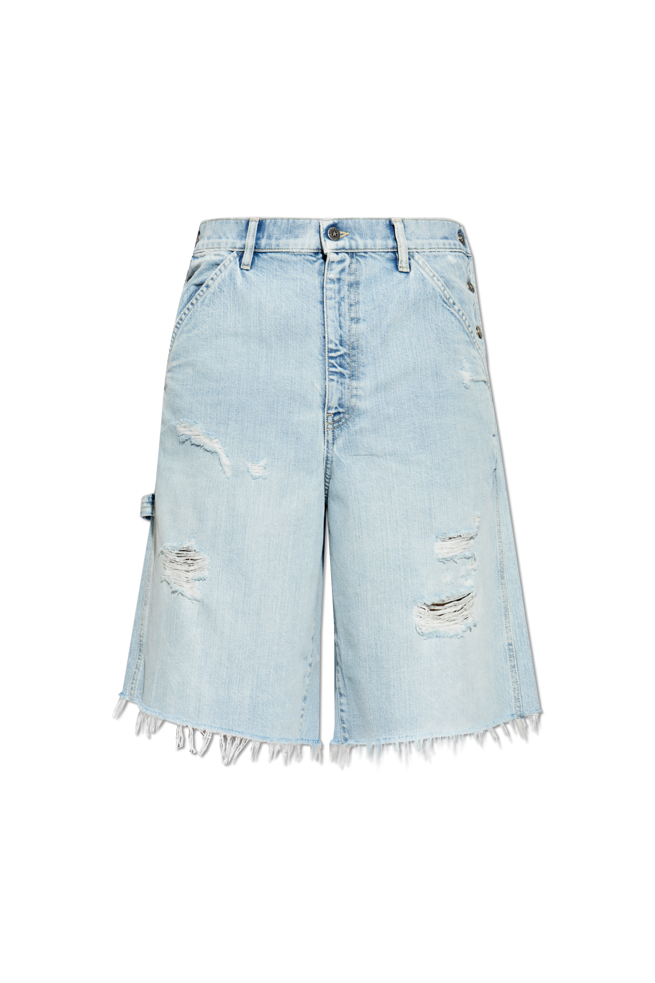 Golden Goose Denim shorts with vintage effect | Men's Golden Goose Denim shorts with vintage effect | Men's
